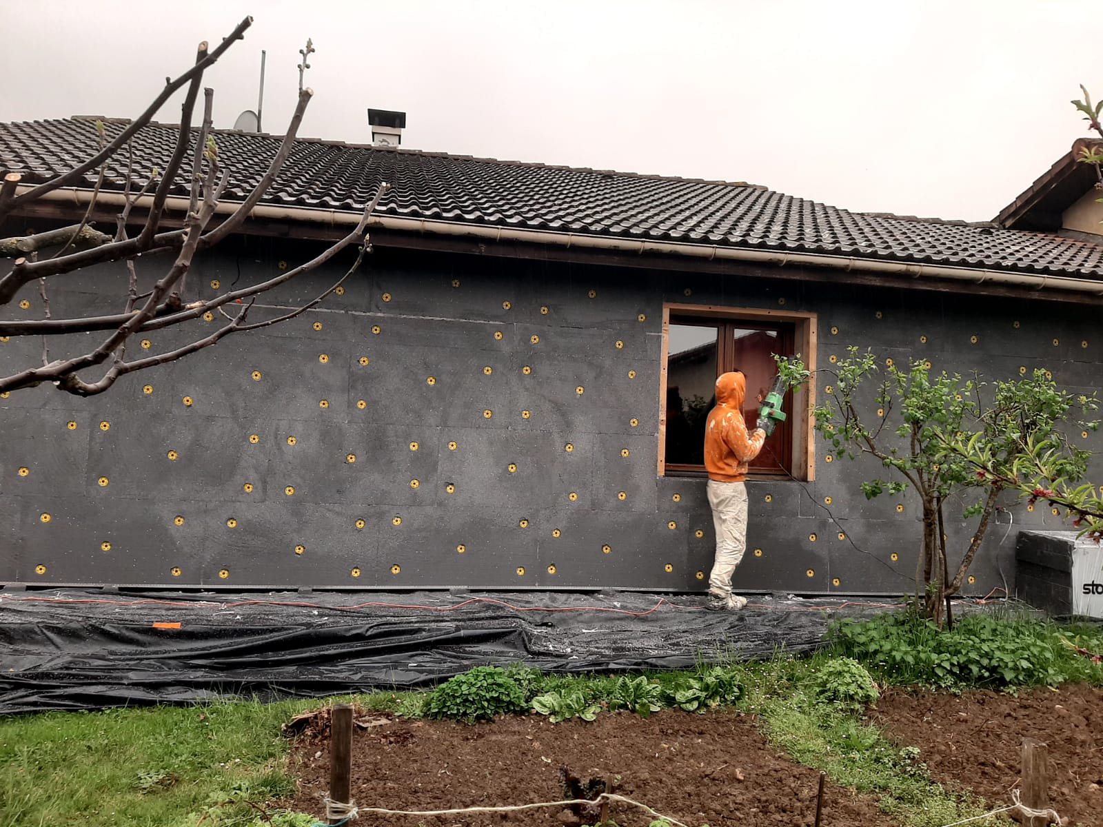 Façade isolée par l'extérieur Rev'iso